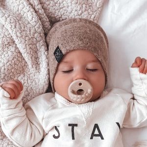 NOXX Cozy Sweater Knit Beanie - Speckled Tan